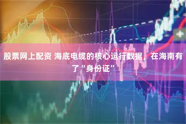 股票网上配资 海底电缆的核心运行数据，在海南有了“身份证”